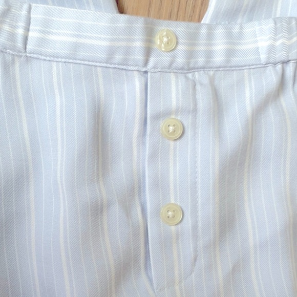 NWT Soma 100% Rayon Challis Blue and White Stripe Pajama Set - Picture 14 of 16